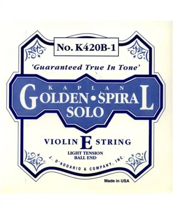Bon Plan D‘ADDARIO KAPLAN GOLDEN SPIRAL SOLO VIOLON - MI BOUCLE TIRANT MOYEN