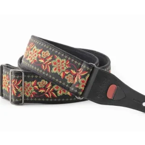 COURROIE VEGAN RIGHTON ROSES II NOIR Super Prix