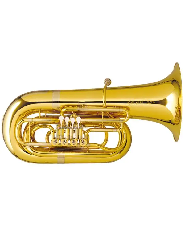Prix Bas MELTON 195-2 "FAFNER" TUBA BB 4 PALETTES ARGENTE - Pavillon fait main