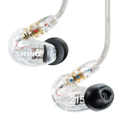 SHURE SE215 Écouteur Intra-Auriculaire Sound Isolating™ Clear Nouvelle Collection