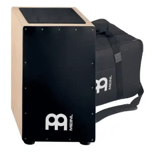 MEINL CAJ7NTBKBAG CAJON FACADE FIBRE NOIR - Avec housse Livraison Express