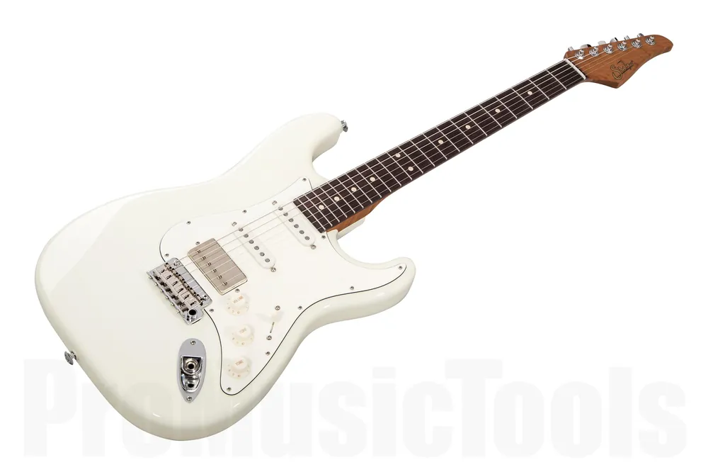 Retour Gratuit Suhr Classic S HSS Custom Ltd Roasted Flamed Maple OW - Olympic White RW