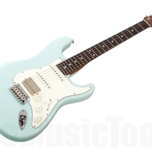 Pas Cher Suhr Classic S HSS Custom Ltd Roasted Flamed Maple SB - Sonic Blue RW