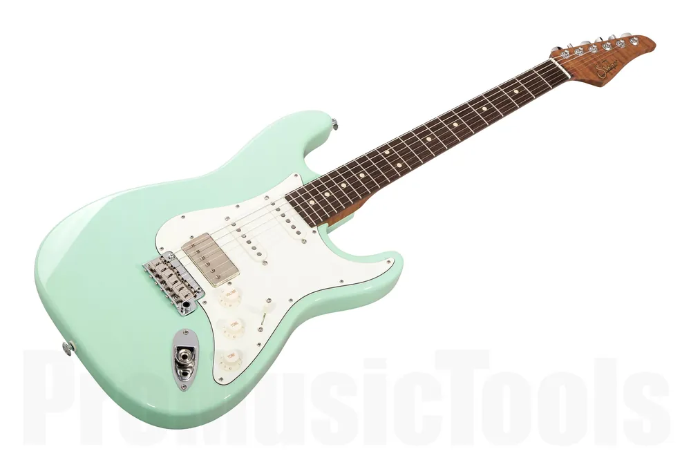 Suhr Classic S HSS Custom Ltd Roasted Flamed Maple SG - Surf Green RW Jusqu'à Épuisement Des Stocks