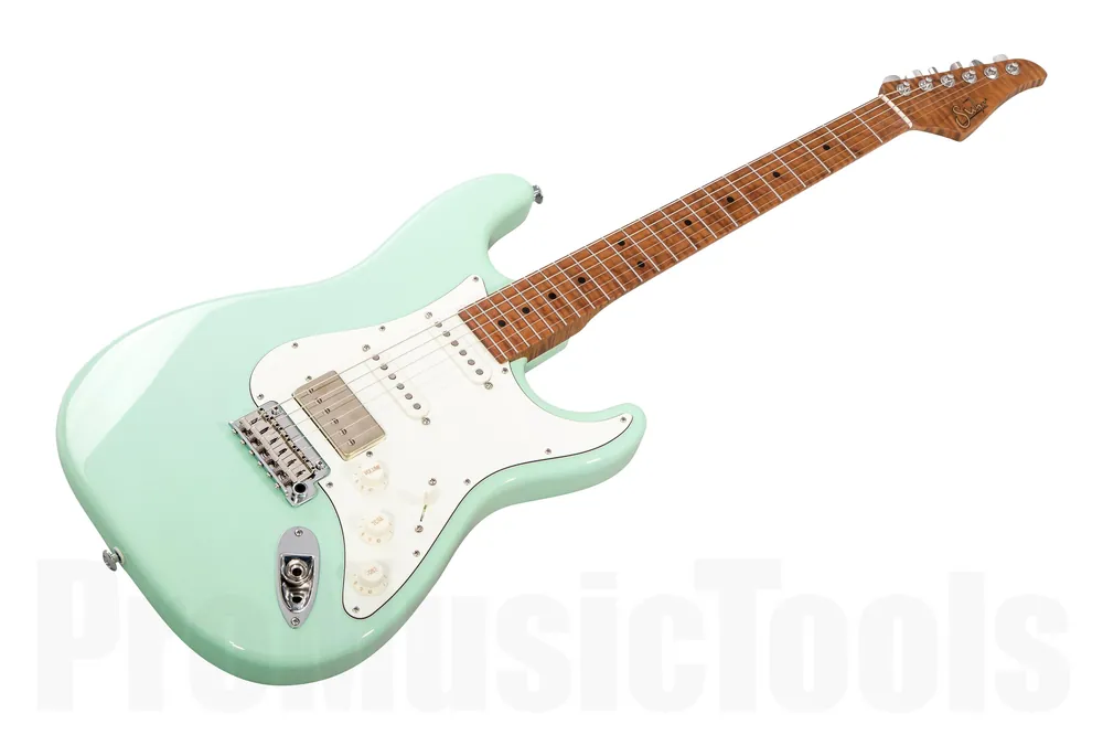 Suhr Classic S HSS Custom Ltd Roasted Flamed Maple SG - Surf Green MN Nouveauté
