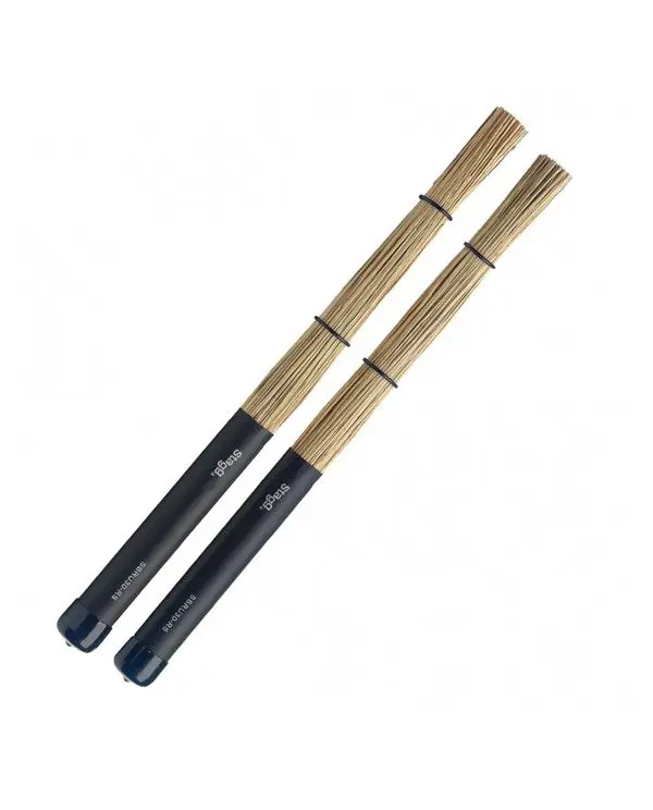 Meilleur Choix STAGG SBRU30-RS FAGOT / PAIRE DE BALAIS MULTIBRINS EN PAILLE