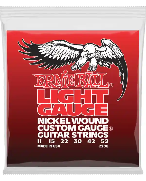 Promotion ERNIE BALL 2208 NICKEL WOUND CUSTOM GAUGE JEU CORDES GUIT ELEC 11-52