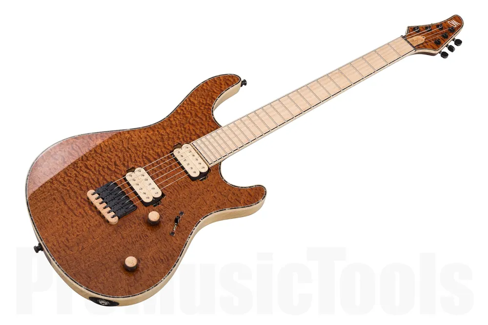 Mayones Regius 6 35th Anniversary Quilted Mahogany 5A Réduction
