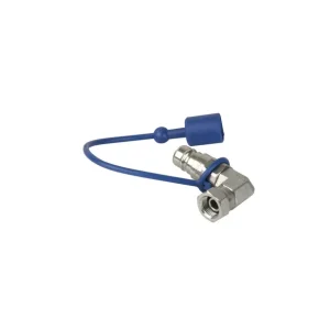 Showtec - CO₂ 90° 3/8 to Q-lock Adapter male Haute Qualité