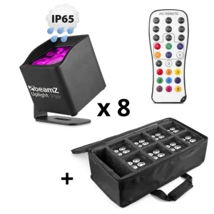 Nouveauté BeamZ - Pack 8 x BBP44 + Bag AC-420