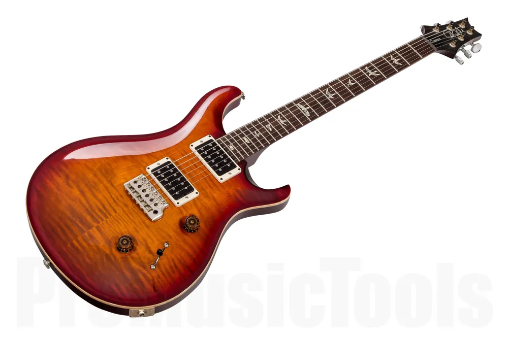 Quantité Limitée PRS USA Custom 24 DS - Dark Cherry Sunburst - Katalox FB