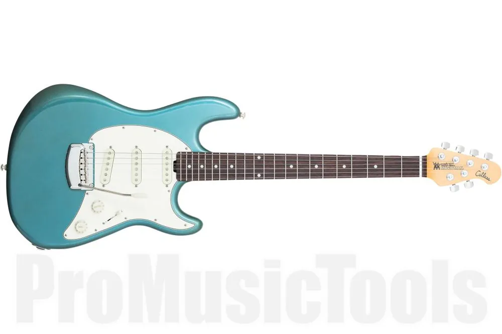 Music Man USA Cutlass Guitar VT - Vintage Turquoise RW Haute Qualité