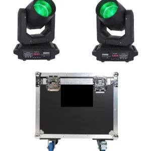 Populaire Power Lighting - PACK 2 LYRES BEAM 120W COB + FLIGHT-CASE