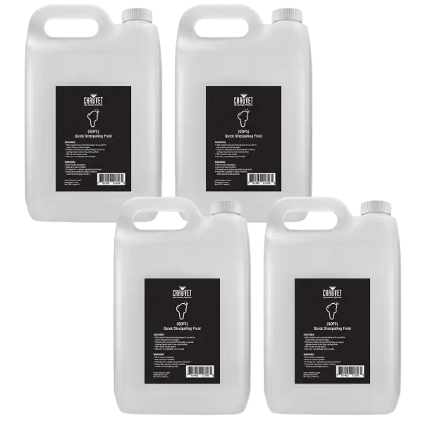 Certifié Chauvet DJQDFX4 - Liquide à fumée geyser 5L (Lot de 4)