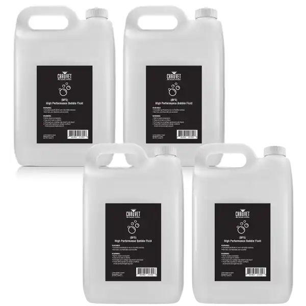 Chauvet DJBF5X4 - Liquide à bulles 5L (Lot de 4) Quantité Limitée