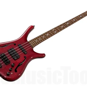 Warwick Infinity NT 4 Custom Shop Neck-Through Semi-Hollow - Trans Red Nouvelle Collection