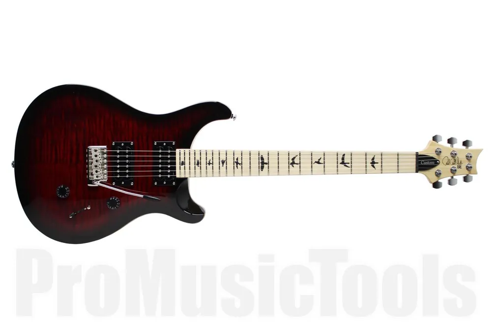 PRS SE Custom 24 FR - Fire Red - Maple LTD Bon Plan