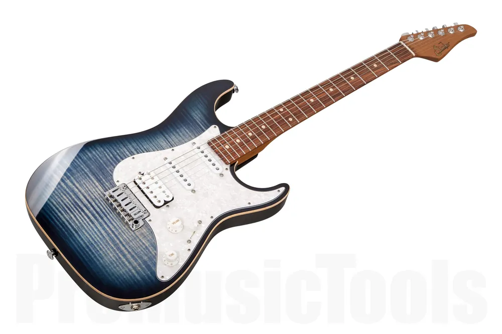 Suhr Standard Plus HSS FTWBB - Faded Trans Whale Blue Burst PF Haute Qualité