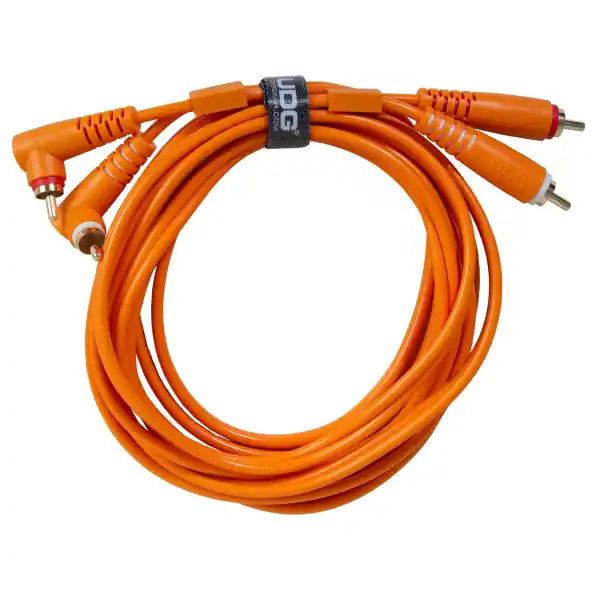 UDGUltimate Audio Cable Set RCA Straight - RCA Angled 3m - U97005OR (3m) Offre Spéciale