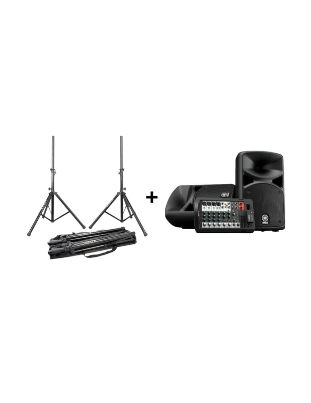 Pas Cher Yamaha - Pack Stagepas 400BT + Pieds LS01 K Set