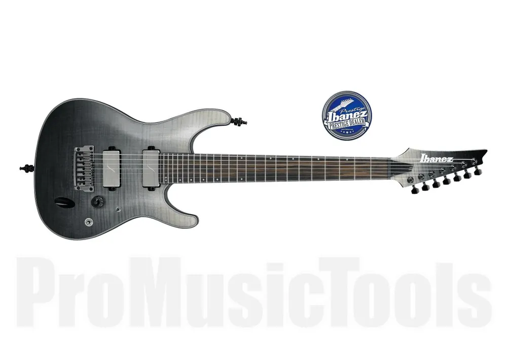 Top Vente Ibanez S71AL BML Axion Label - Black Mirage Gradation Low Gloss