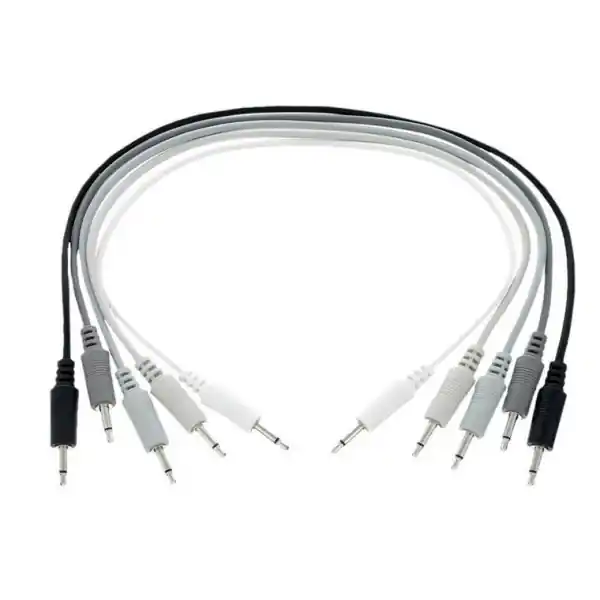 Retour Gratuit MoogSET 5 CABLES MINI JACK MONO 3.5mm (0,15m)