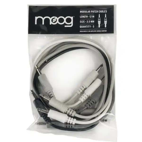 MoogSET 5 CABLES MINI JACK MONO 3.5mm (0,3m) Promotion