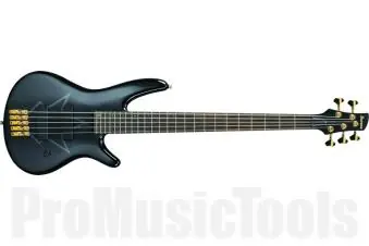 Ibanez PIB1 BK Peter Iwers Signature - Black Authentique