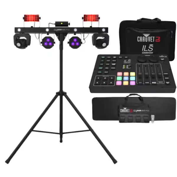 Retour Gratuit Chauvet DJPACK GIGBAR MOVE + ILS + ILS COMMAND
