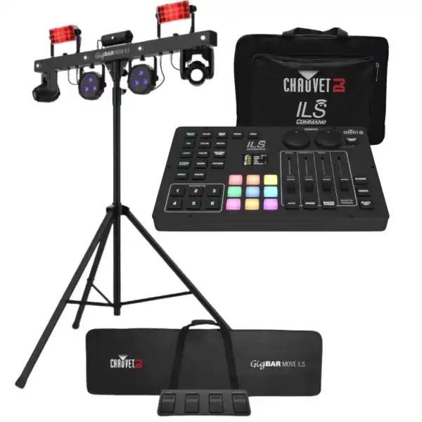 Quantité Limitée Chauvet DJPACK GIGBAR MOVE ILS + ILS COMMAND