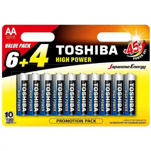 ToshibaPile LR6/1,5V AA (Lot de 10) Must-Have