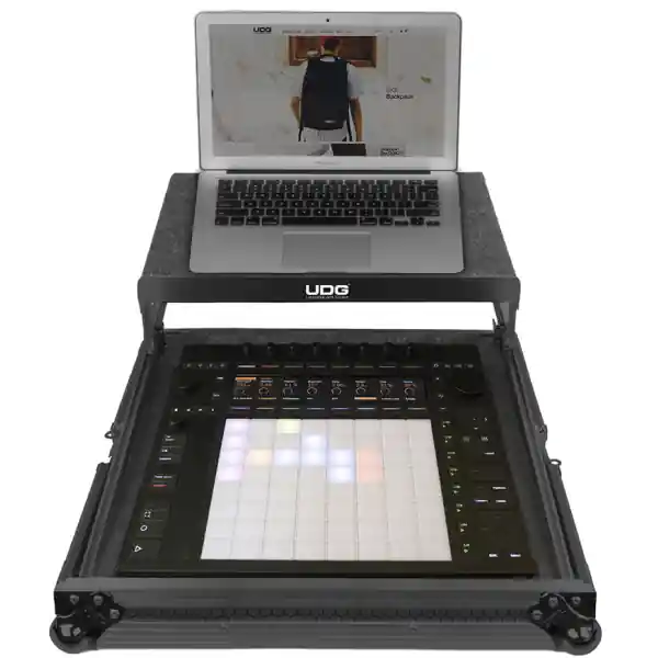 UDGUltimate Flight Case Ableton Push 3 Black Plus (Laptop Shelf) - U91091BL Affaire À Saisir