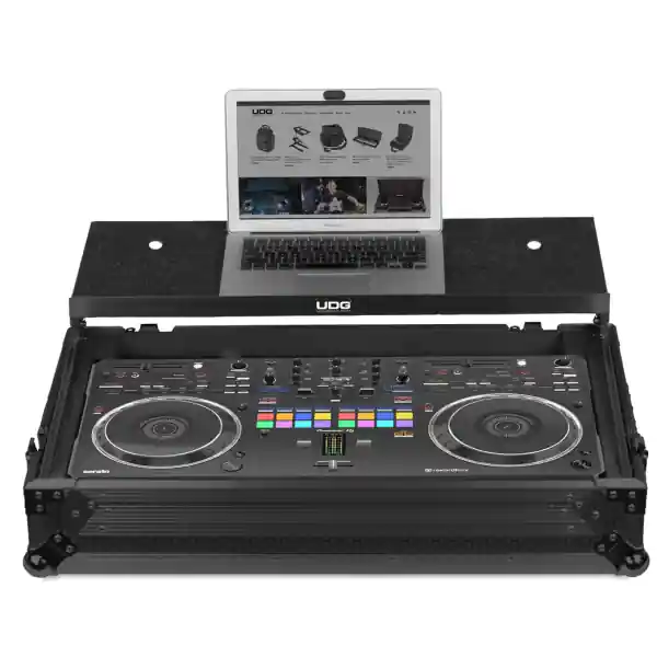Prix Réduit UDGUltimate Flight Case Pioneer DDJ-REV5 Black Plus (Laptop Shelf) - U91096BL