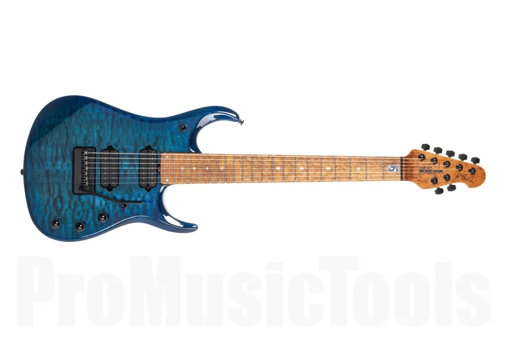 Expédition Rapide Music Man USA John Petrucci JP15 7 UM - Ultramarine Quilt