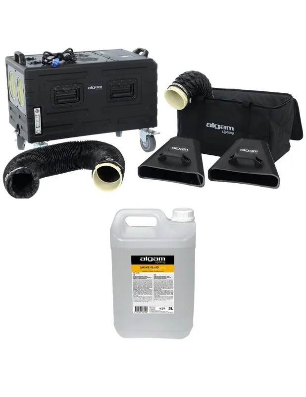 Expédié Aujourd'hui Algam Lighting - Pack NEBEL3000-ABS+ + 1 Bidon de 5L de Liquide à Fumée Lourde Offert