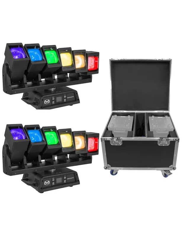 Mac Mah - Pack 2X Wave 660 Pix + WAVE 660 PIX Flightcase 2in1 Prix Choc