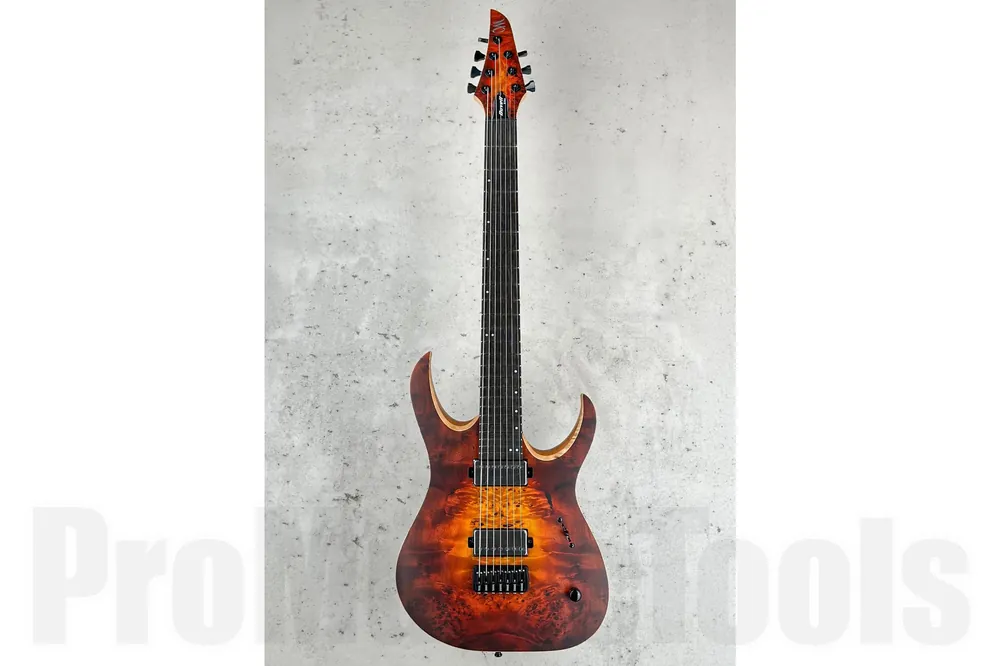 Mayones Duvell 7 Elite Custom Eye Poplar - Lava Burst Gloss Offre Limitée