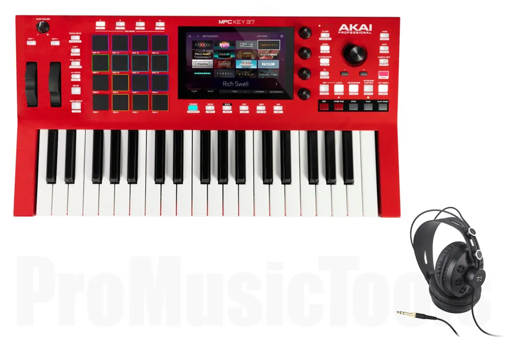 Akai Professional MPC Key 37 incl. TIE Studio THP-580 - Semi-open Headphones Populaire