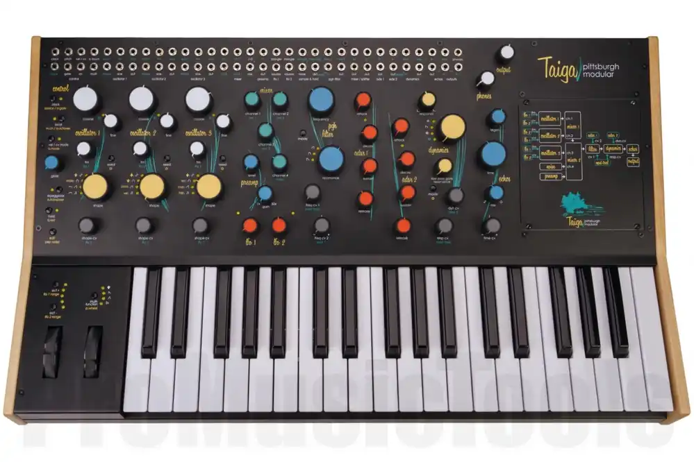 Nouveauté Pittsburgh Modular - Taiga Keyboard Semi-Modular Paraphonic Analogue Synthesizer