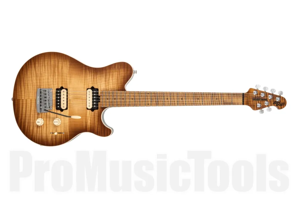 Music Man USA Axis Super Sport HH HP - Honey Pot Flame Livraison Express