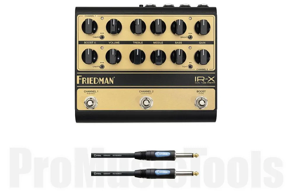 Vente Directe Friedman IR-X Preamp & Cordial CCFI 3 PP - Cable Bundle Set