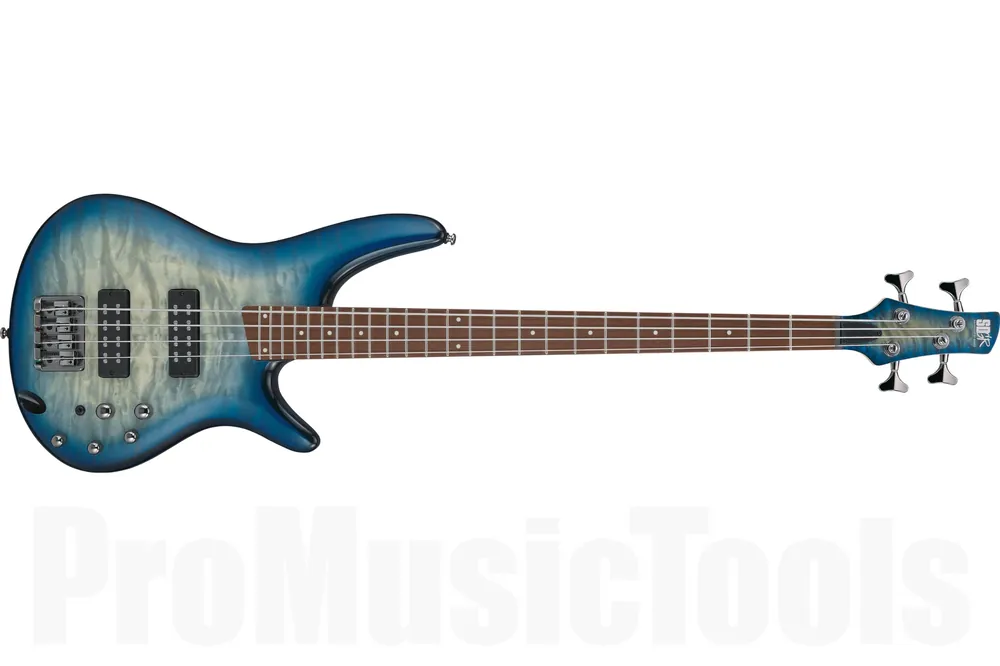 Ibanez SR400EQM SCB - Stained Cosmic Blue Starburst Haute Qualité