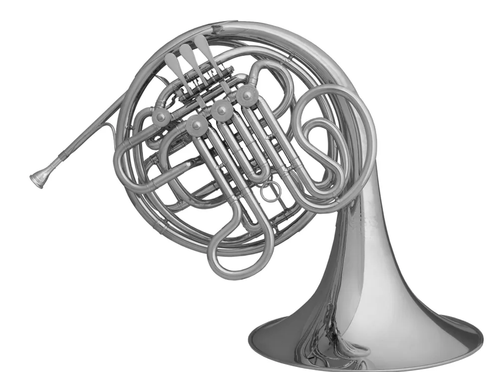 Commande En Gros Hans Hoyer Heritage Custom Double French Horn with Kruspe Wrap and Detachable Yellow Bell - Nickel Silver