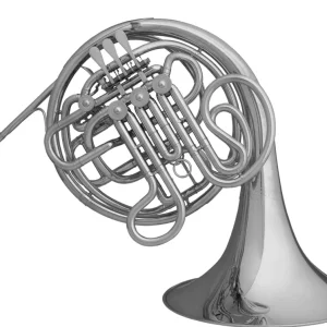Seulement Aujourd'hui Hans Hoyer Heritage Custom Double French Horn with Detachable Yellow Bell - Nickel Silver