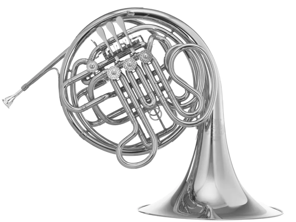 Remise Hans Hoyer Double French Horn with Kruspe Wrap - Nickel Silver