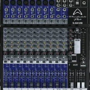Réduction Wharfedale SL824USB - table de mixage 8 entrees usb