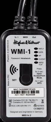 Populaire DISCONTINUE Hughes & Kettner WMI-1 - Interface Midi sans fil pour gm36h