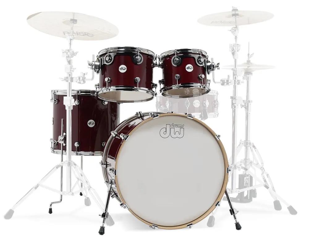 Achat Immédiat Drum Workshop Design Series 4-Piece Shell Pack (22,10,12,16) - Cherry Stain