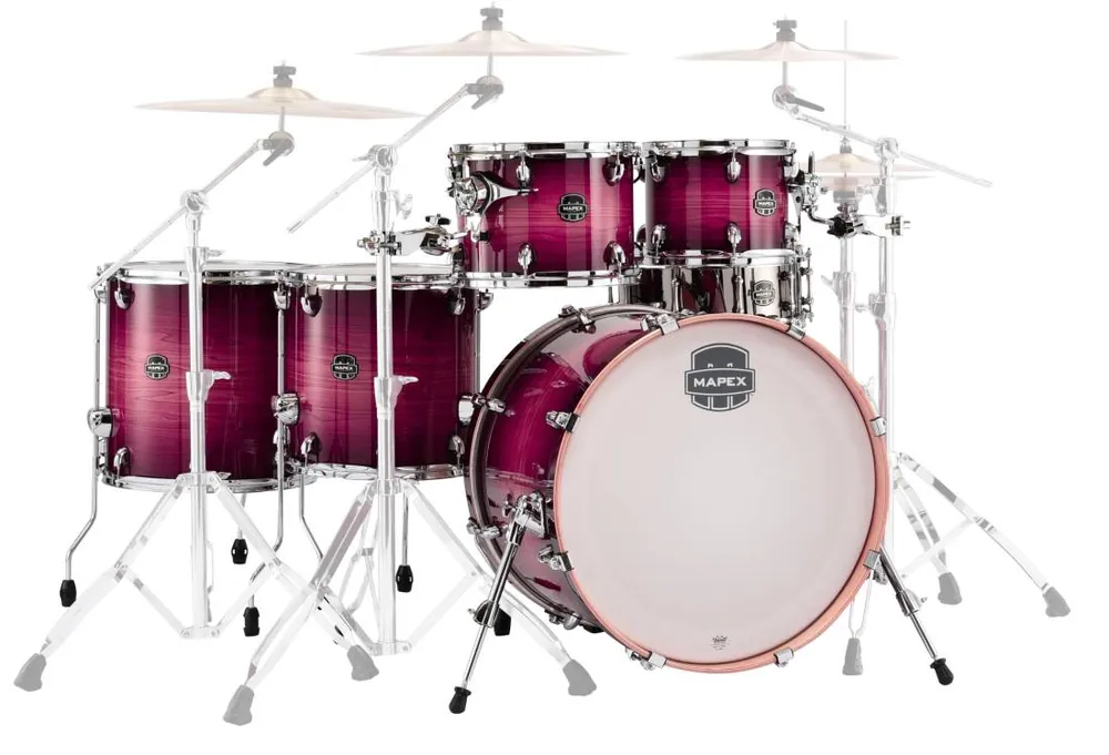 Mapex Limited Edition Armory 6-Piece Shell Pack (22,10,12,14,16,SD) - Tanzanite Burst Quantité Limitée