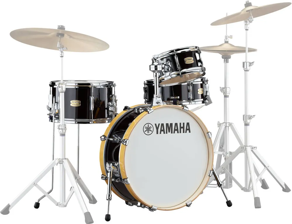 Yamaha Stage Custom Hip 4-Piece Shell Pack (20,10,13,SD) - Raven Black Populaire